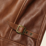Waxy Antique Cowhide Moto Jacket - Luggage - Schott - STAG Provisions - Outerwear - Coat / Jacket