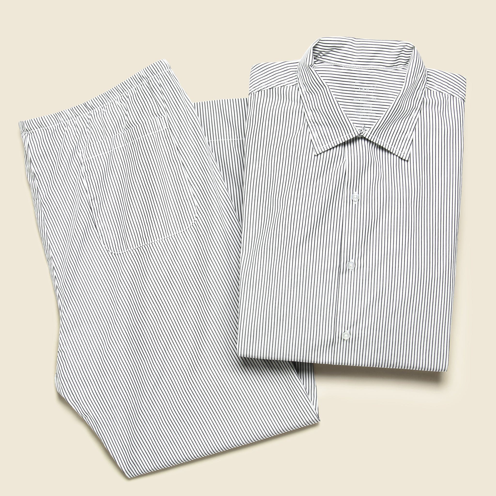 
                          Yarn Dye Haven Pant - Black Stripe - Save Khaki - STAG Provisions - Pants - Lounge
                        