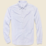 Yarn Dye Poplin Easy Shirt - Blue Line - Save Khaki - STAG Provisions - Tops - L/S Woven - Stripe