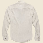Blanket Twill Overshirt - Chambray Stripe - Save Khaki - STAG Provisions - Tops - L/S Woven - Overshirt