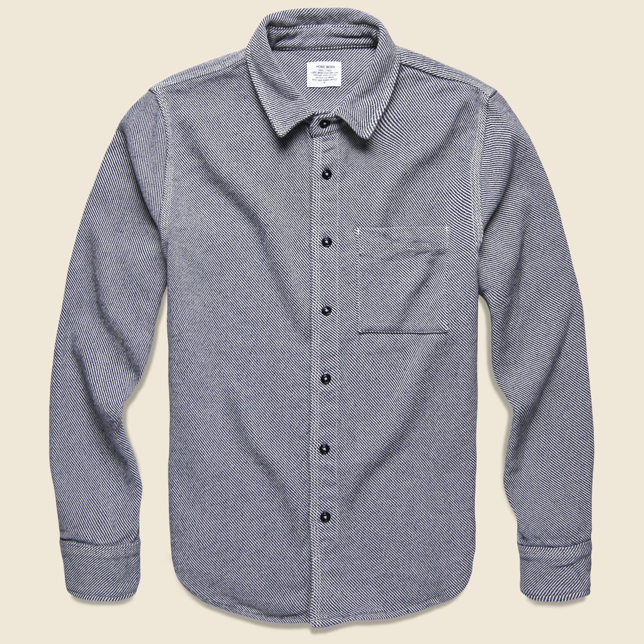 Blanket Twill Overshirt - Chambray - Save Khaki - STAG Provisions - Tops - L/S Woven - Overshirt