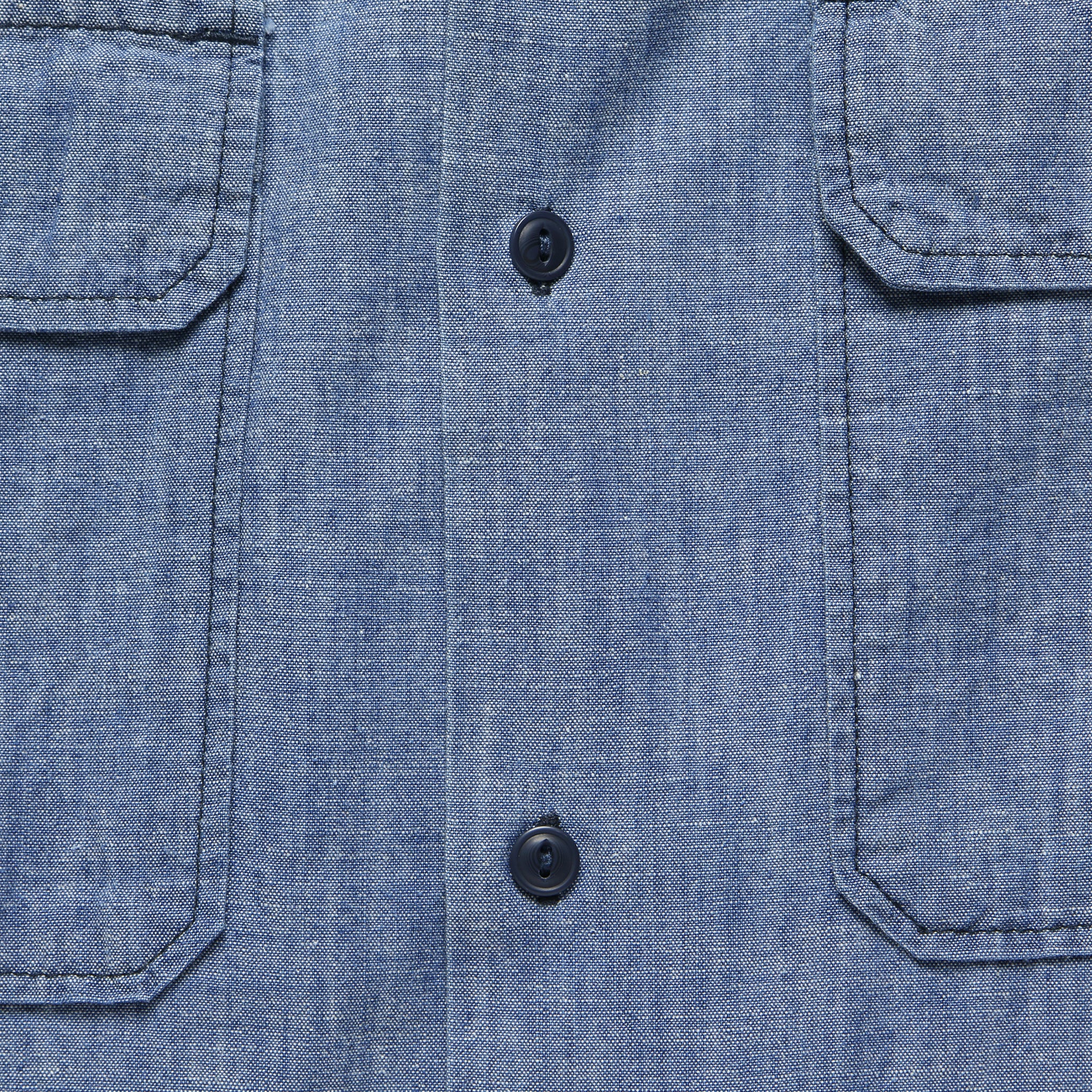 
                          Chambray Camp Shirt - Indigo - Save Khaki - STAG Provisions - Tops - S/S Woven - Solid
                        