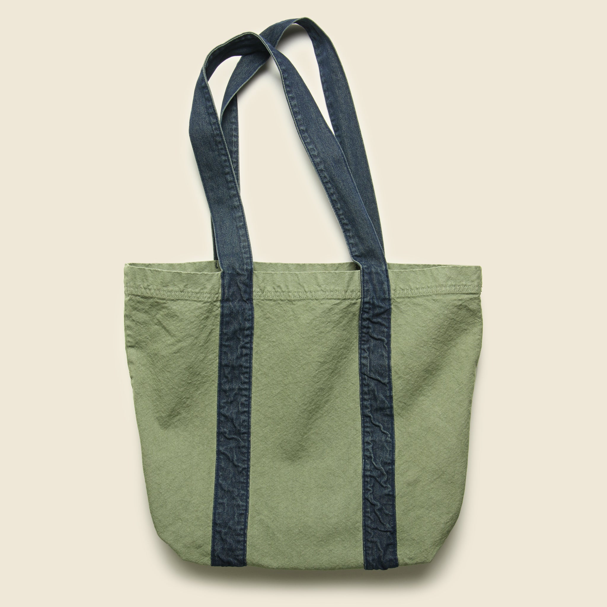 
                          Canvas/Denim Tote Bag - Olive - Save Khaki - STAG Provisions - Accessories - Bags / Luggage
                        