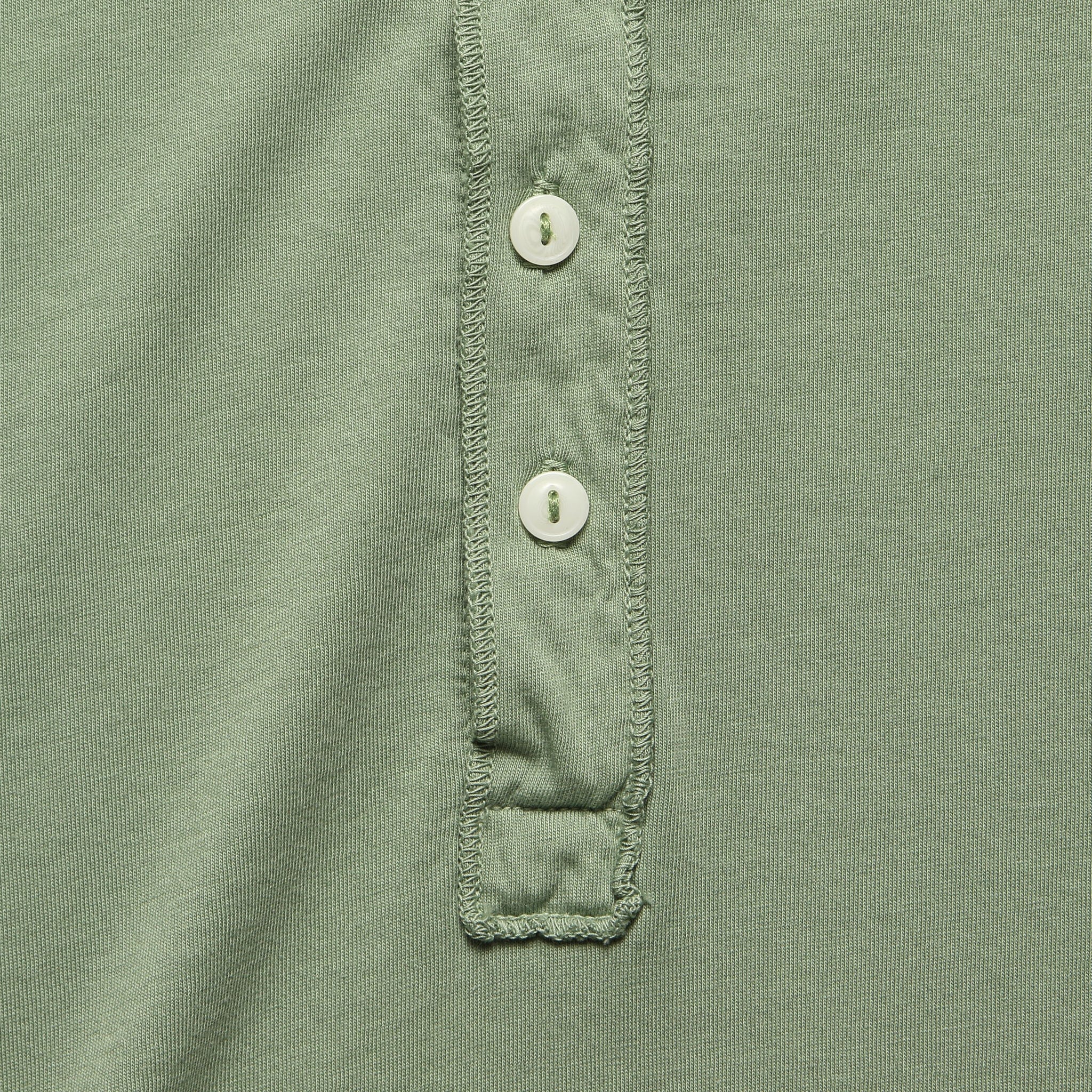 
                          Supima Henley - Willow - Save Khaki - STAG Provisions - Tops - S/S Knit
                        