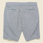 8-inch Twill Bermuda Short - Indigo Ticking Stripe - Save Khaki - STAG Provisions - Shorts - Striped