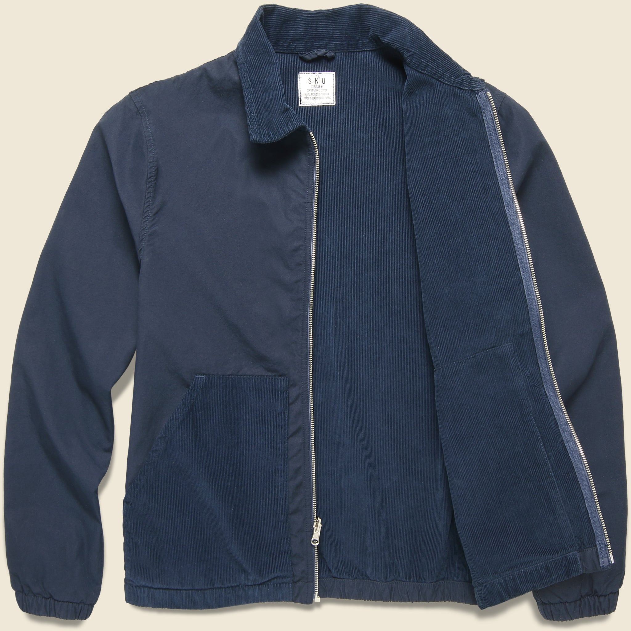 
                          Cord Lined Reversible Easy Jacket - Navy - Save Khaki - STAG Provisions - Outerwear - Coat / Jacket
                        