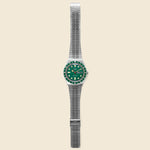 Q Stainless Steel Watch 38mm - Green/Stainless Steel - Timex - STAG Provisions - Accessories - Watches