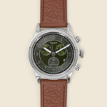 Waterbury Traditional Chronograph Watch 42mm - Olive/Brown Leather - Timex - STAG Provisions - Accessories - Watches