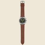 Waterbury Traditional Chronograph Watch 42mm - Olive/Brown Leather - Timex - STAG Provisions - Accessories - Watches