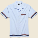Engineered Stripe Cabana Shirt - Blue - Todd Snyder - STAG Provisions - Tops - S/S Woven - Other Pattern