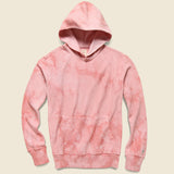 Popover Hoodie - Pink Tie Dye - Todd Snyder - STAG Provisions - Tops - Fleece / Sweatshirt