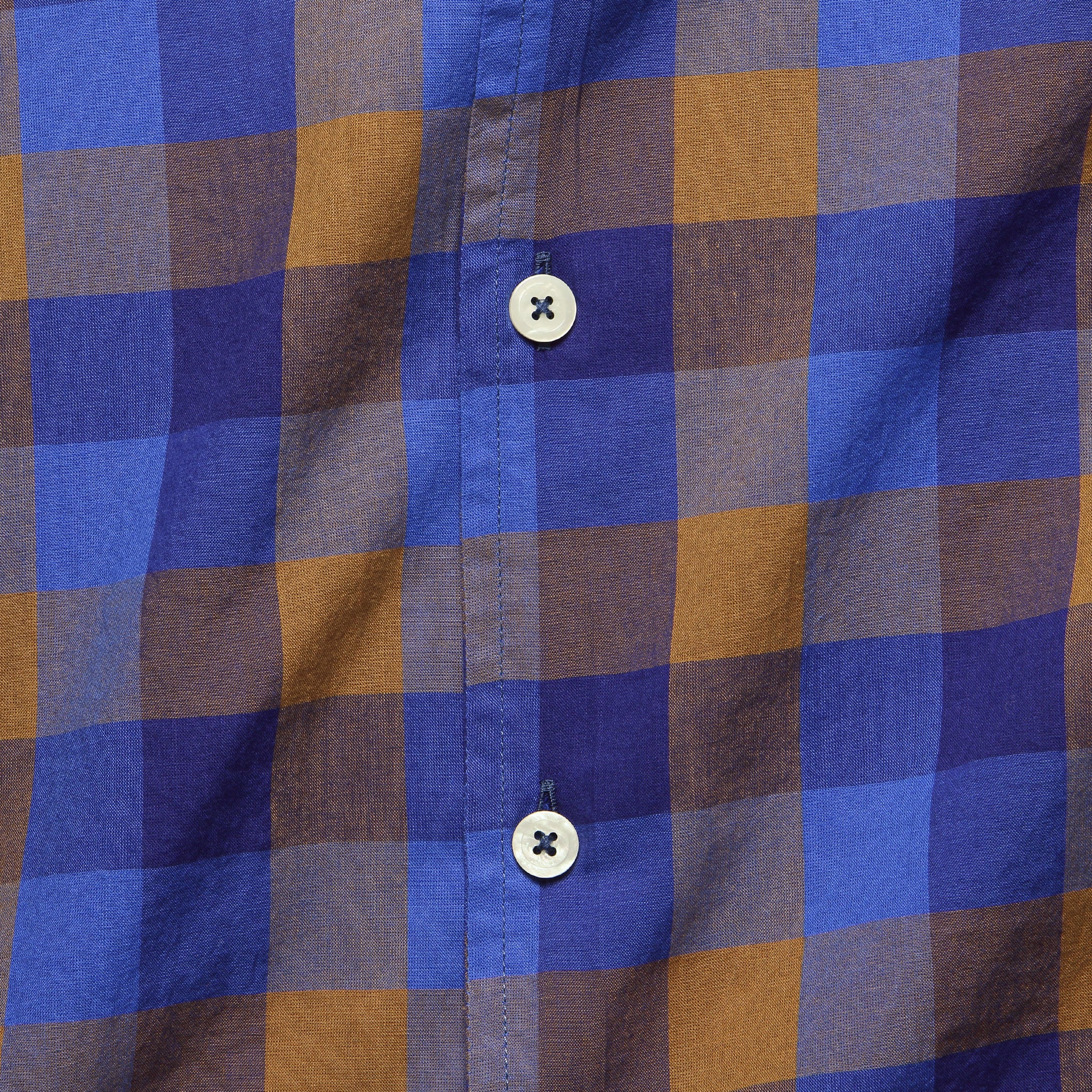 
                          Chestnut Plaid Camp Shirt - Blue - Todd Snyder - STAG Provisions - Tops - L/S Woven - Plaid
                        