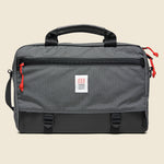 Commuter Briefcase - Charcoal/Black Leather - Topo Designs - STAG Provisions - Accessories - Bags / Luggage