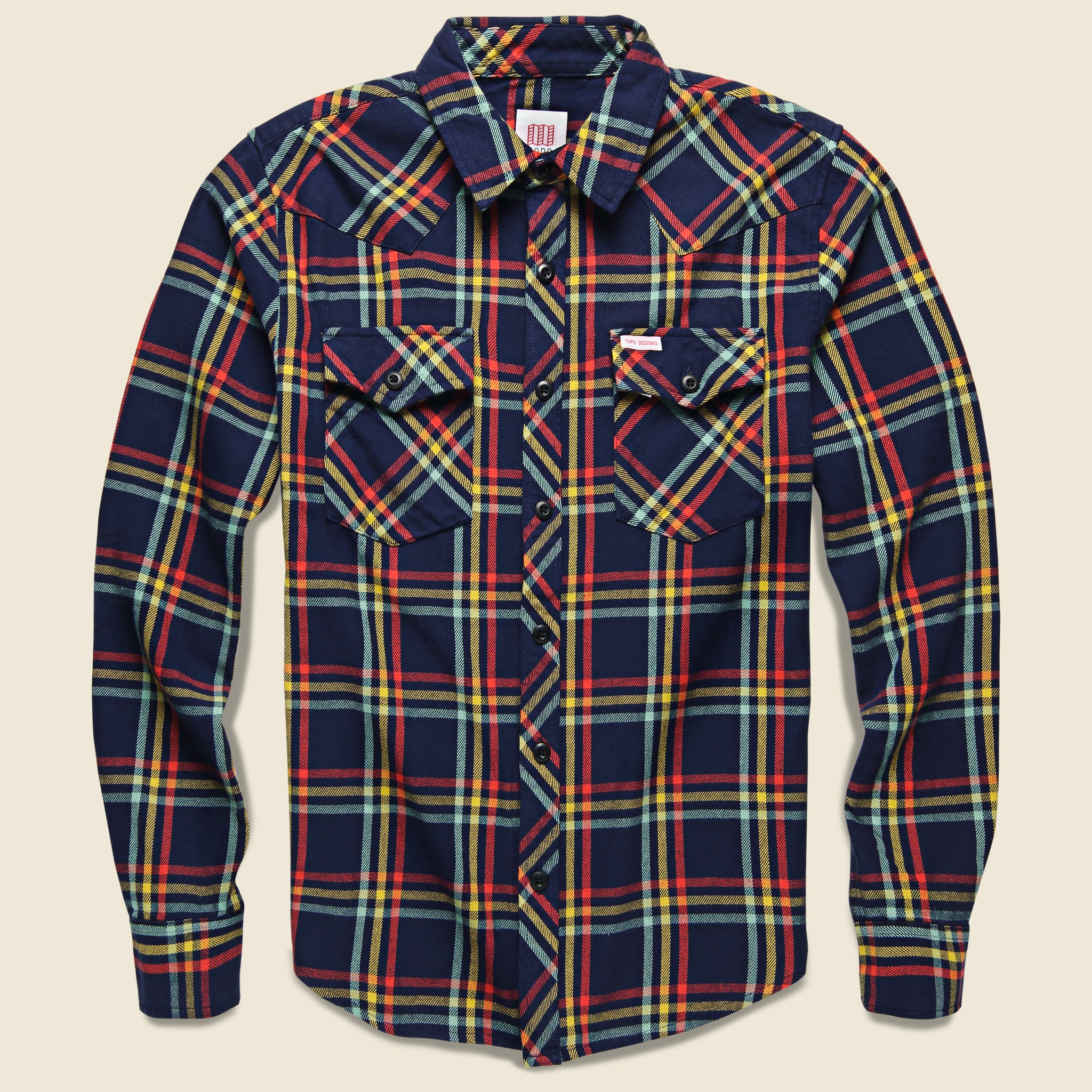 Plaid Mountain Shirt - Navy - Topo Designs - STAG Provisions - Tops - L/S Woven - Plaid