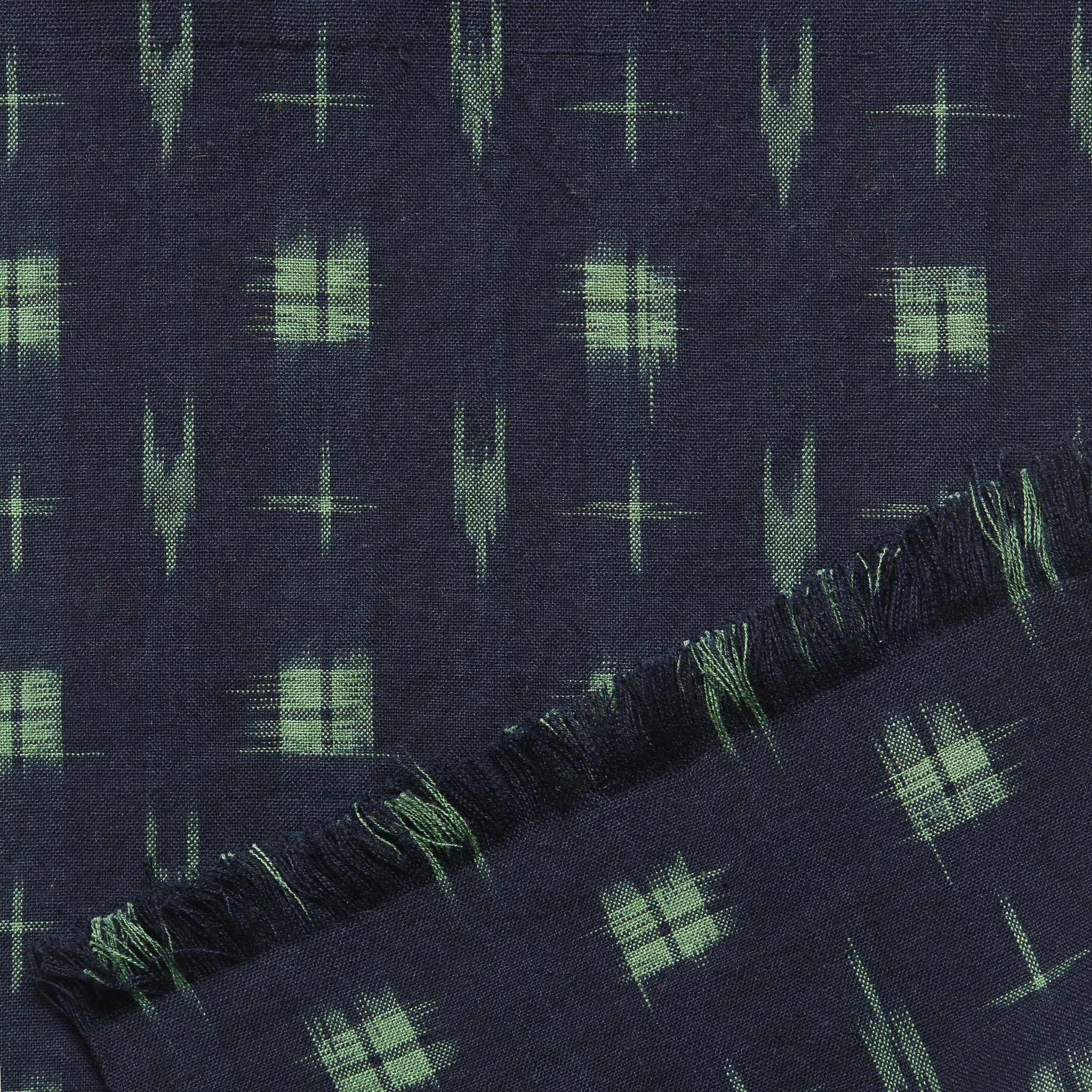 
                          Long Scarf - Navy Ikat - Universal Works - STAG Provisions - Accessories - Scarves
                        