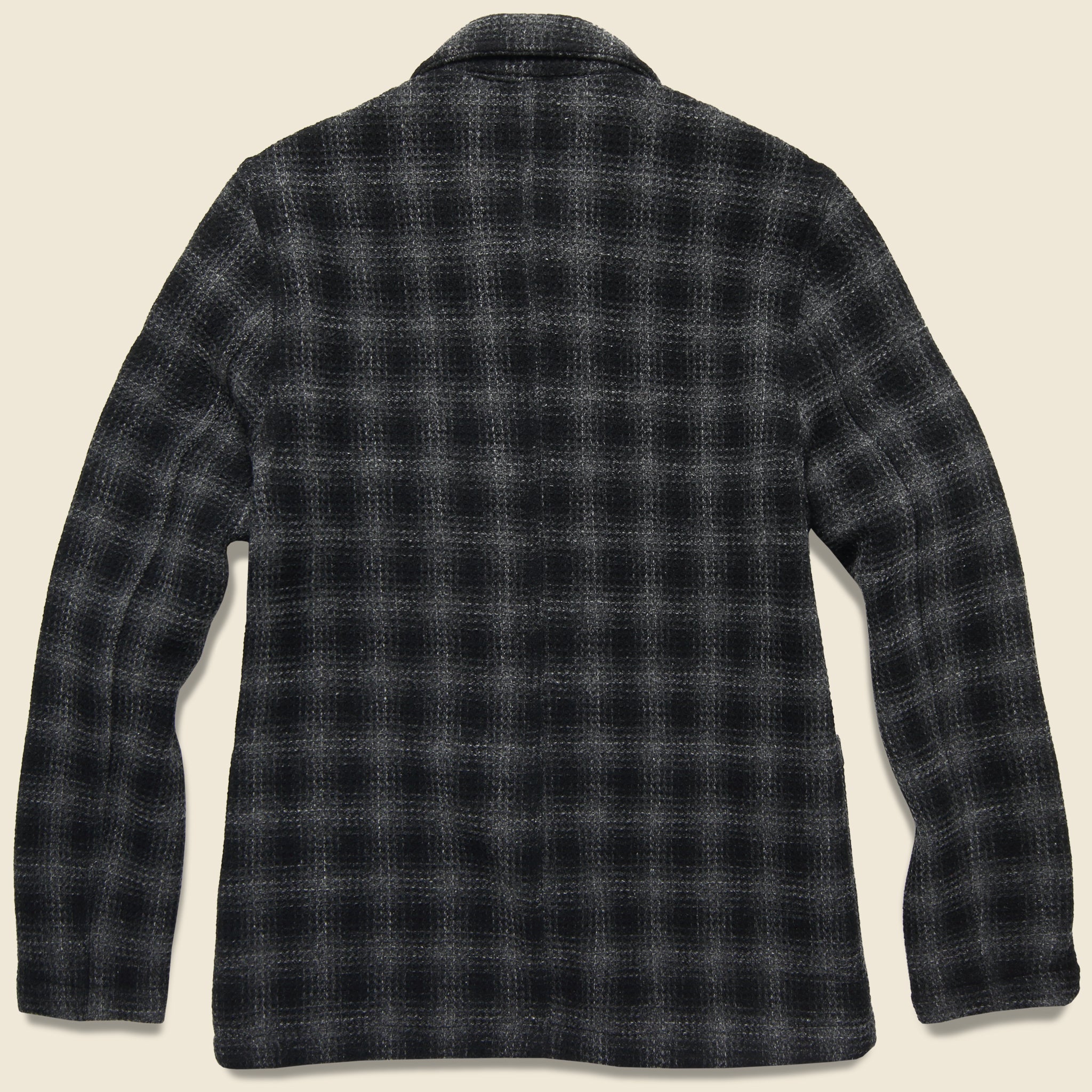 
                          Bakers Merino Check Chore Jacket - Charcoal - Universal Works - STAG Provisions - Outerwear - Coat / Jacket
                        