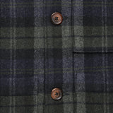 Simple Wool Bakers Jacket - Charcoal Check - Universal Works - STAG Provisions - Outerwear - Coat / Jacket