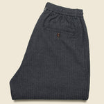 Kharma Cotton Pleated Track Pant - Black - Universal Works - STAG Provisions - Pants - Twill
