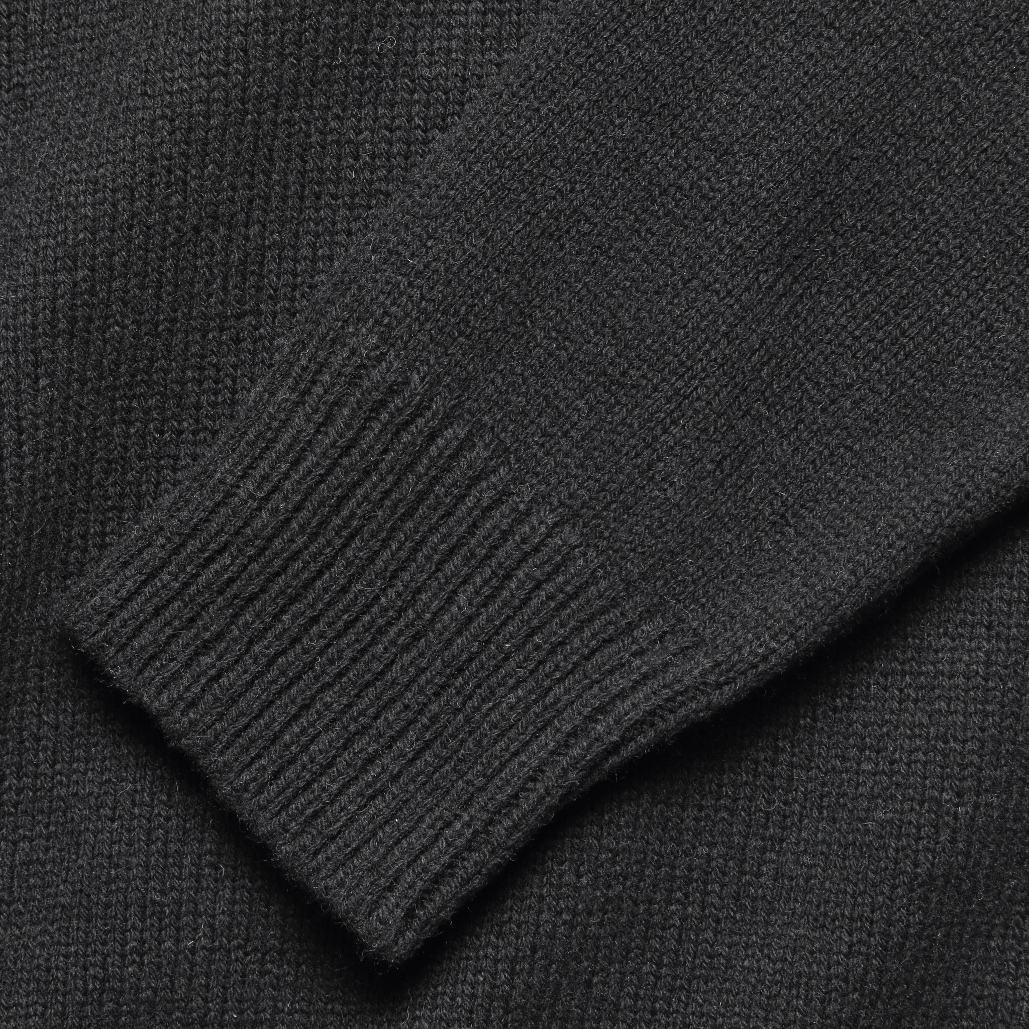 
                          Roll Neck Sweater - Black Wool - Universal Works - STAG Provisions - Tops - Sweater
                        