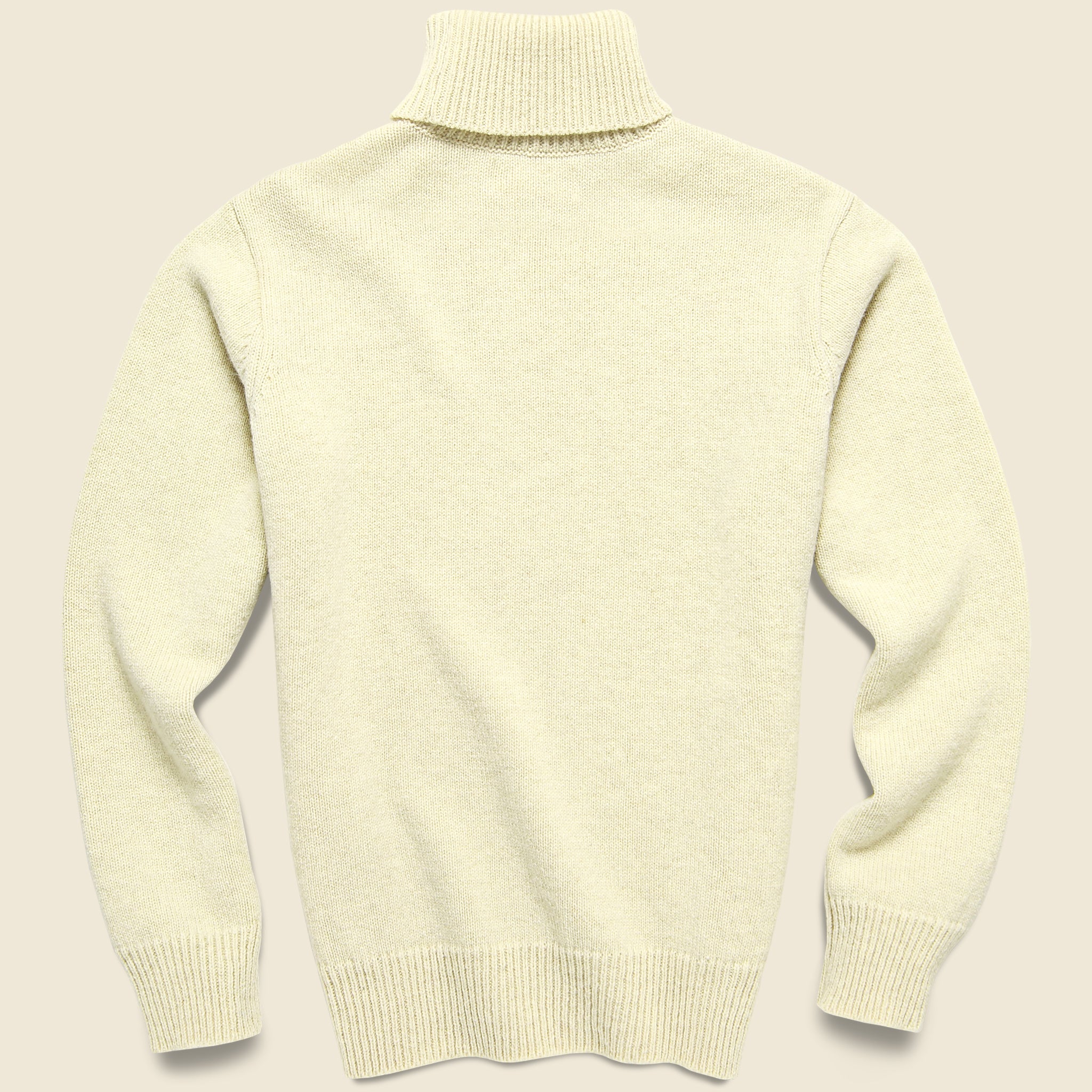 
                          Roll Neck Sweater - Ecru Wool - Universal Works - STAG Provisions - Tops - Sweater
                        
