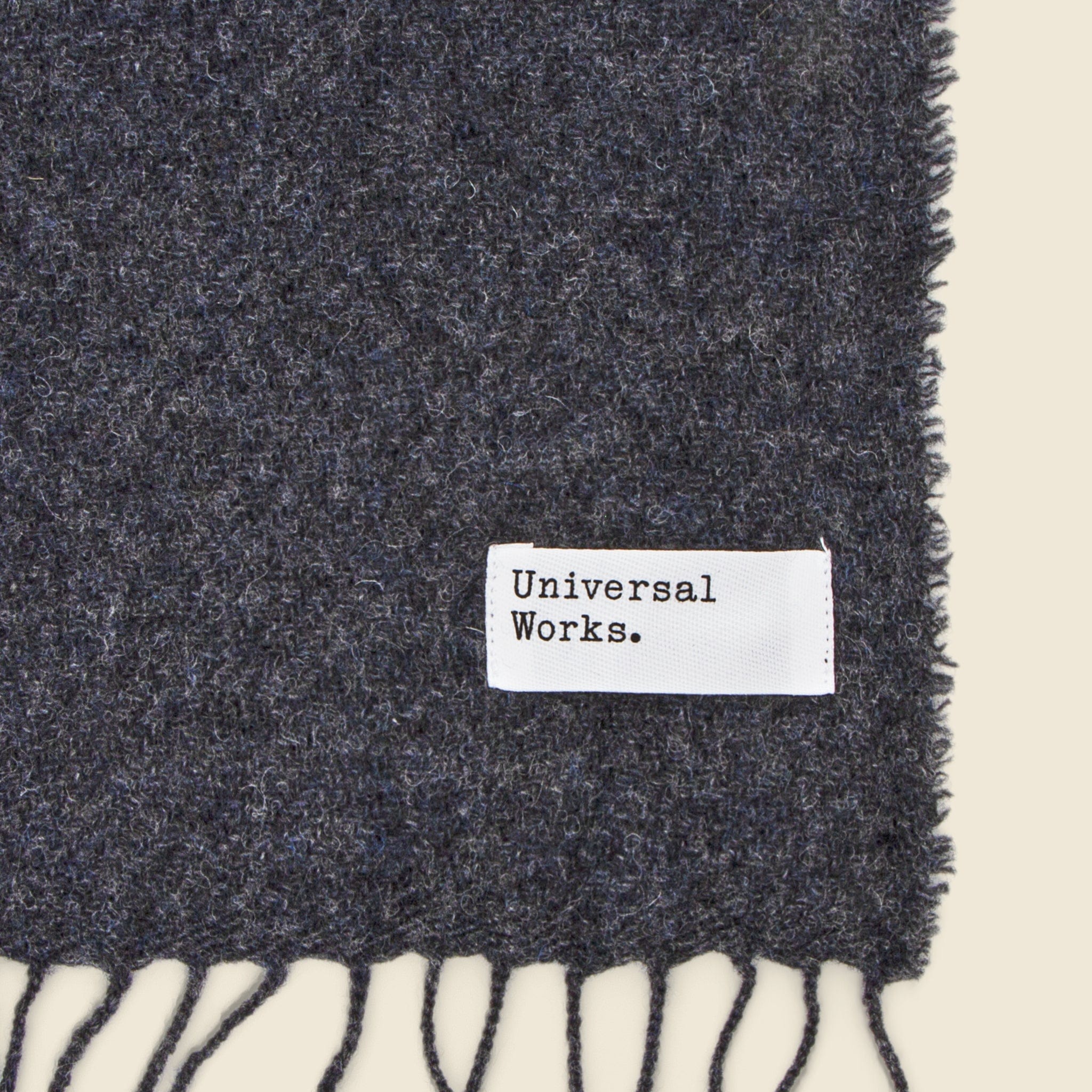 
                          Wool Scarf - Charcoal - Universal Works - STAG Provisions - Accessories - Scarves
                        