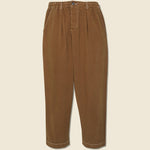 Pleated Twill Track Pant - Brown - Universal Works - STAG Provisions - Pants - Twill
