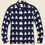 Ikat Garage Shirt - Navy - Universal Works - STAG Provisions - Tops - L/S Woven - Other Pattern