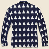 Ikat Garage Shirt - Navy - Universal Works - STAG Provisions - Tops - L/S Woven - Other Pattern