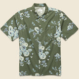 Road Shirt - Olive Flower - Universal Works - STAG Provisions - Tops - S/S Woven - Floral