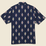Road Shirt - Indigo Ikat - Universal Works - STAG Provisions - Tops - S/S Woven - Other Pattern
