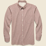 Everyday Shirt - Brown Gingham Seersucker - Universal Works - STAG Provisions - Tops - L/S Woven - Plaid