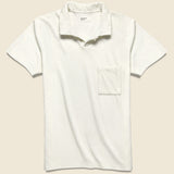 Terry Fleece Vacation Polo - Ecru - Universal Works - STAG Provisions - Tops - S/S Knit