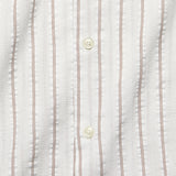 Road Shirt - White/Raisin Rancho Stripe - Universal Works - STAG Provisions - Tops - S/S Woven - Stripe