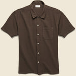 Bengal Seersucker Road Shirt - Brown - Universal Works - STAG Provisions - Tops - S/S Woven - Other Pattern