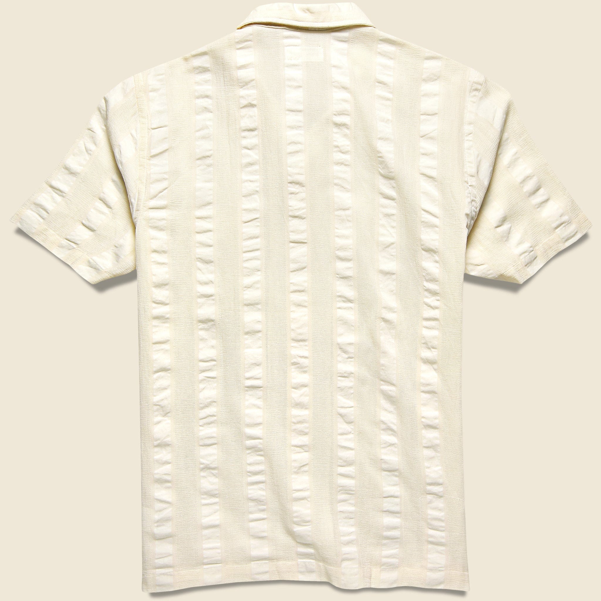
                          Self Stripe Road Shirt - White - Universal Works - STAG Provisions - Tops - S/S Woven - Stripe
                        