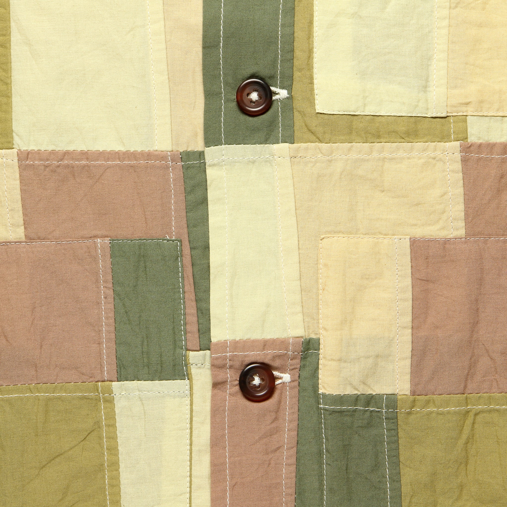 
                          Patchwork Check Uniform Jacket - Sand - Universal Works - STAG Provisions - Outerwear - Coat / Jacket
                        
