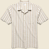 Togo Stripe Road Shirt - Sand - Universal Works - STAG Provisions - Tops - S/S Woven - Stripe