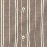 Nisi Cotton Camp Shirt - Brown - Universal Works - STAG Provisions - Tops - S/S Woven - Stripe