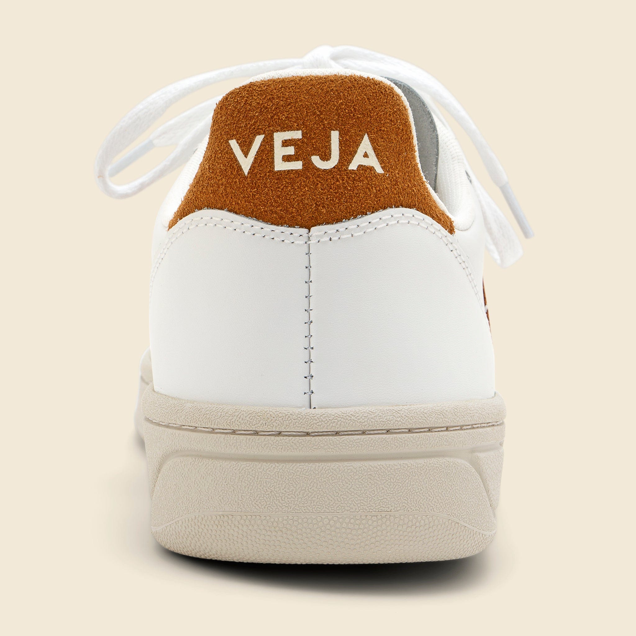 V10 Sneaker - Extra White/Camel - Veja - STAG Provisions - Shoes - Athletic