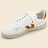 V10 Sneaker - Extra White/Camel - Veja - STAG Provisions - Shoes - Athletic