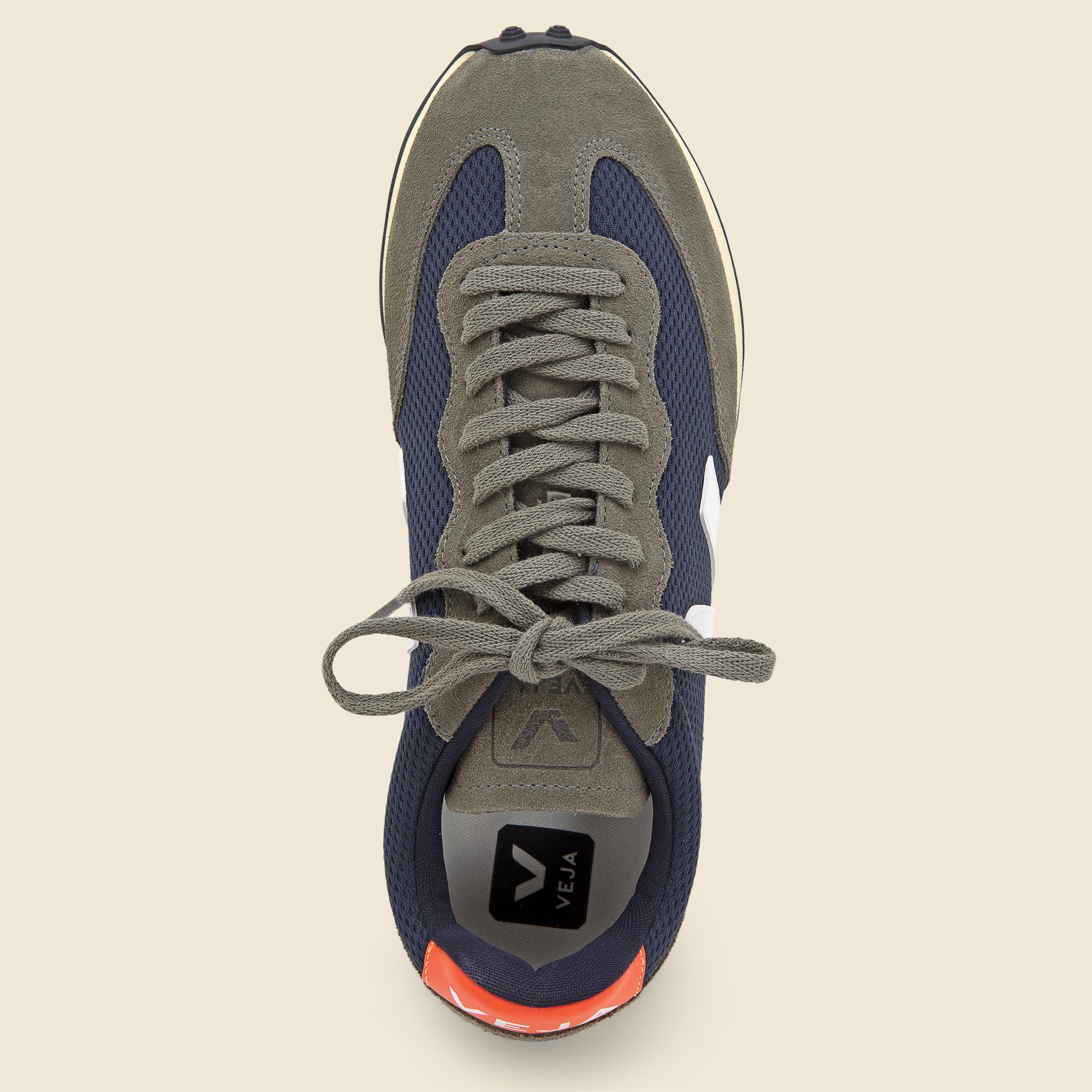 Rio Branco Alveomesh Sneaker -  Nautico White/Orange Fluo - Veja - STAG Provisions - Shoes - Athletic