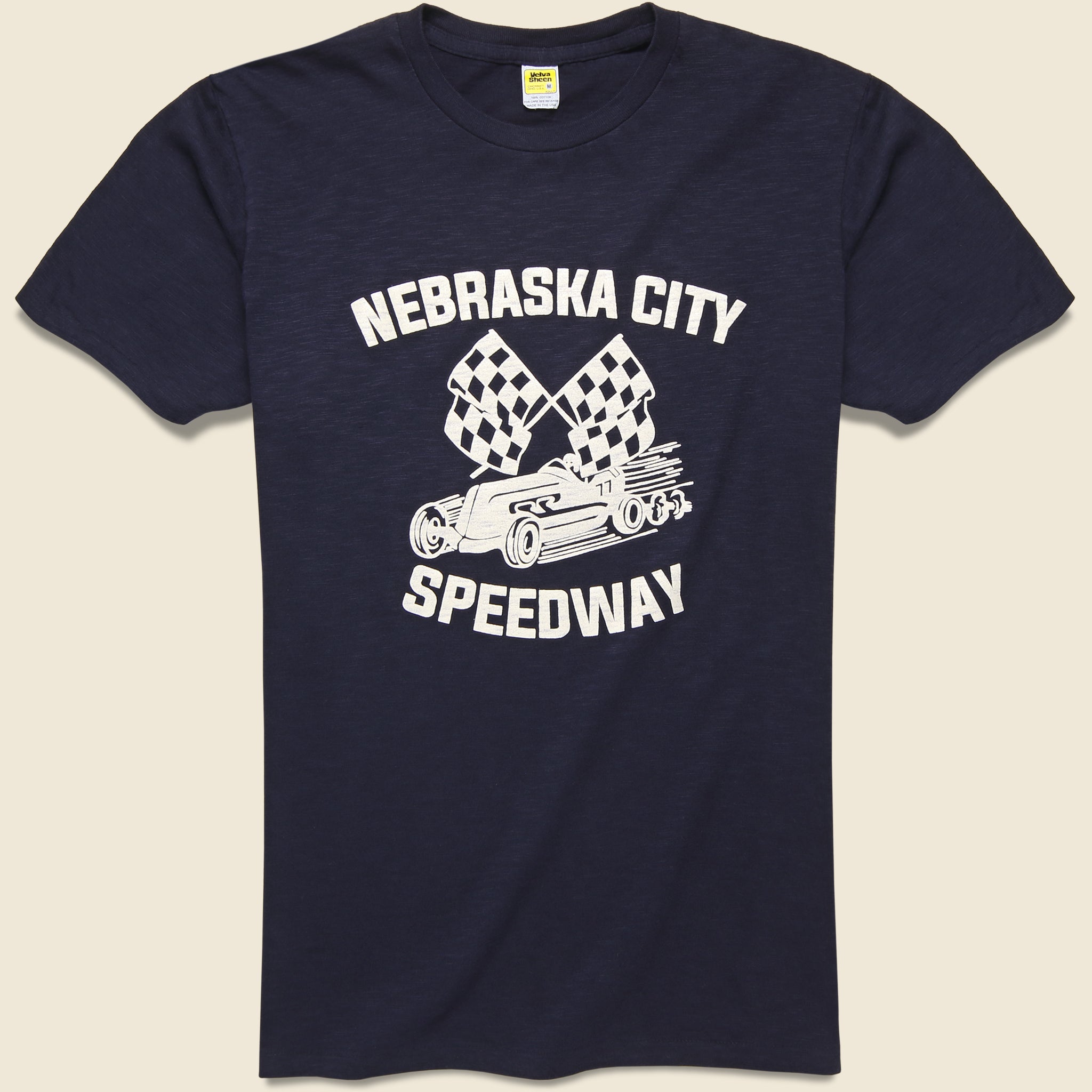 Nebraska City Tee - Navy - Velva Sheen - STAG Provisions - Tops - S/S Tee - Graphic