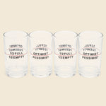 Half Full / Half Empty Glass Set - Barware - STAG Provisions - Home - Bar & Entertaining - Barware