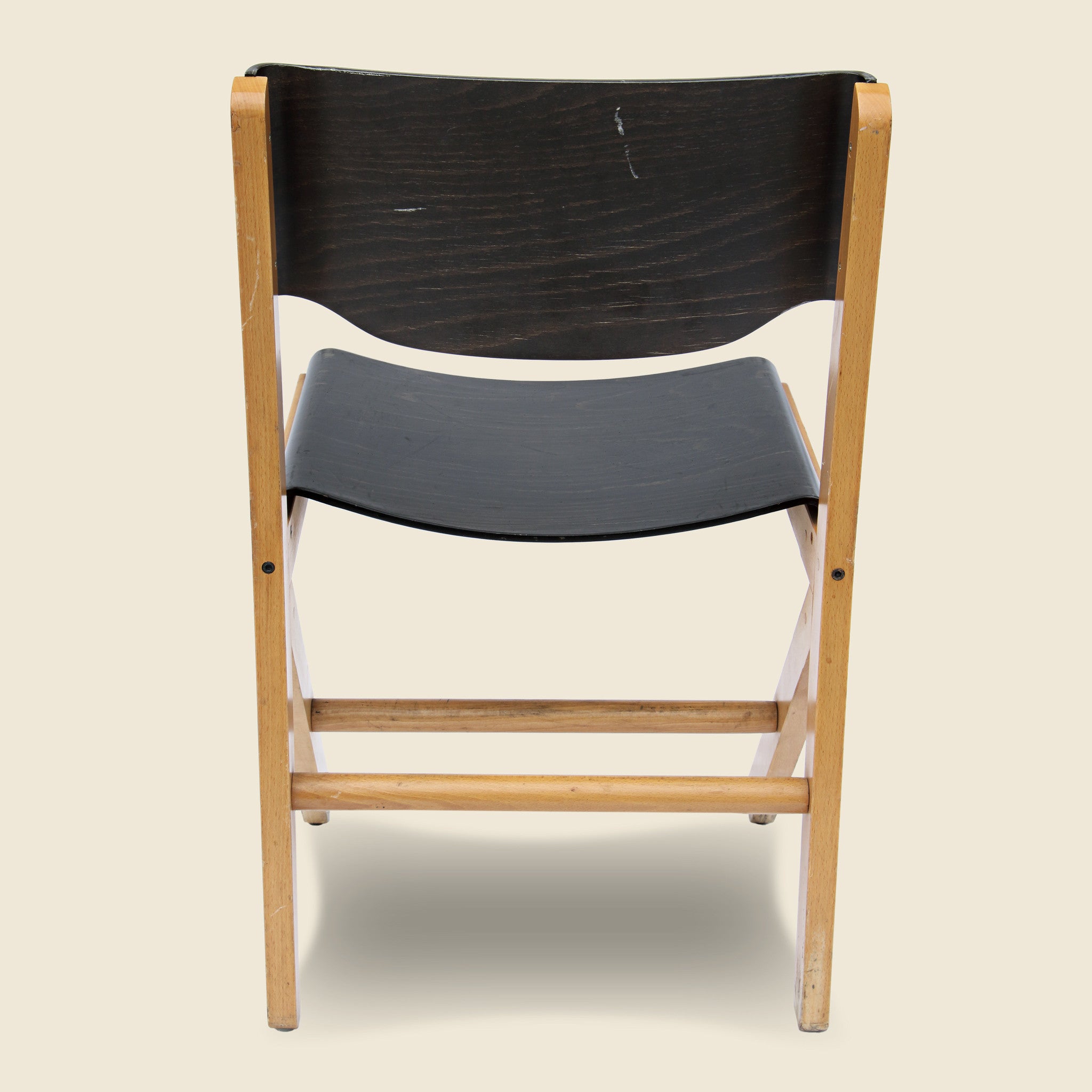 English Industrial Plywood Chair - Black - Vintage - STAG Provisions - One & Done - Furniture