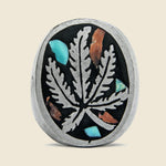 1970s Turquoise & Coral Weed Ring - Vintage - STAG Provisions - One & Done - Accessories & Jewelry