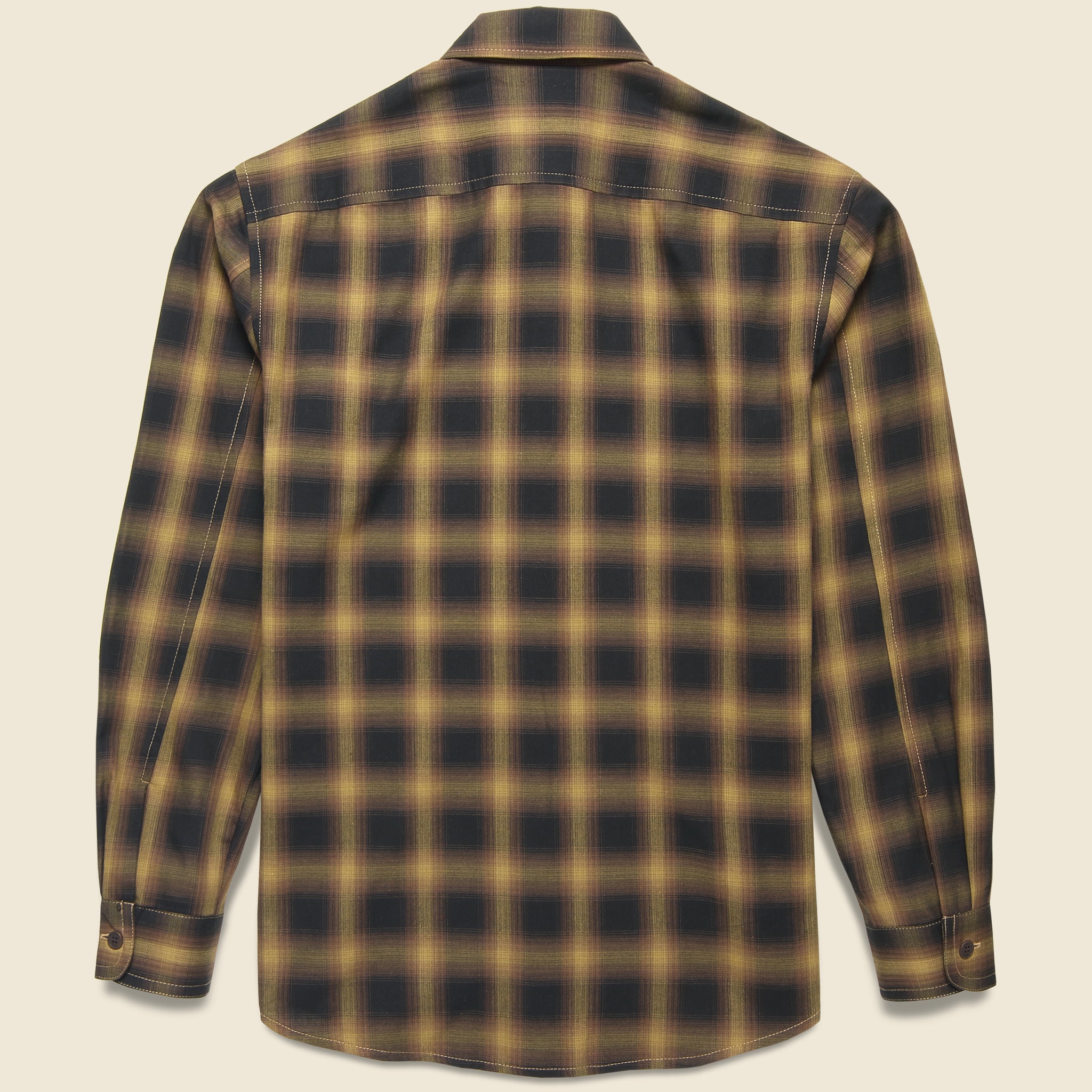 OZ Shirt - Brown Berkley Check - Wax London - STAG Provisions - Tops - L/S Woven - Plaid