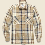 Whiting Overshirt - Natural Beatnik Check - Wax London - STAG Provisions - Tops - L/S Woven - Plaid