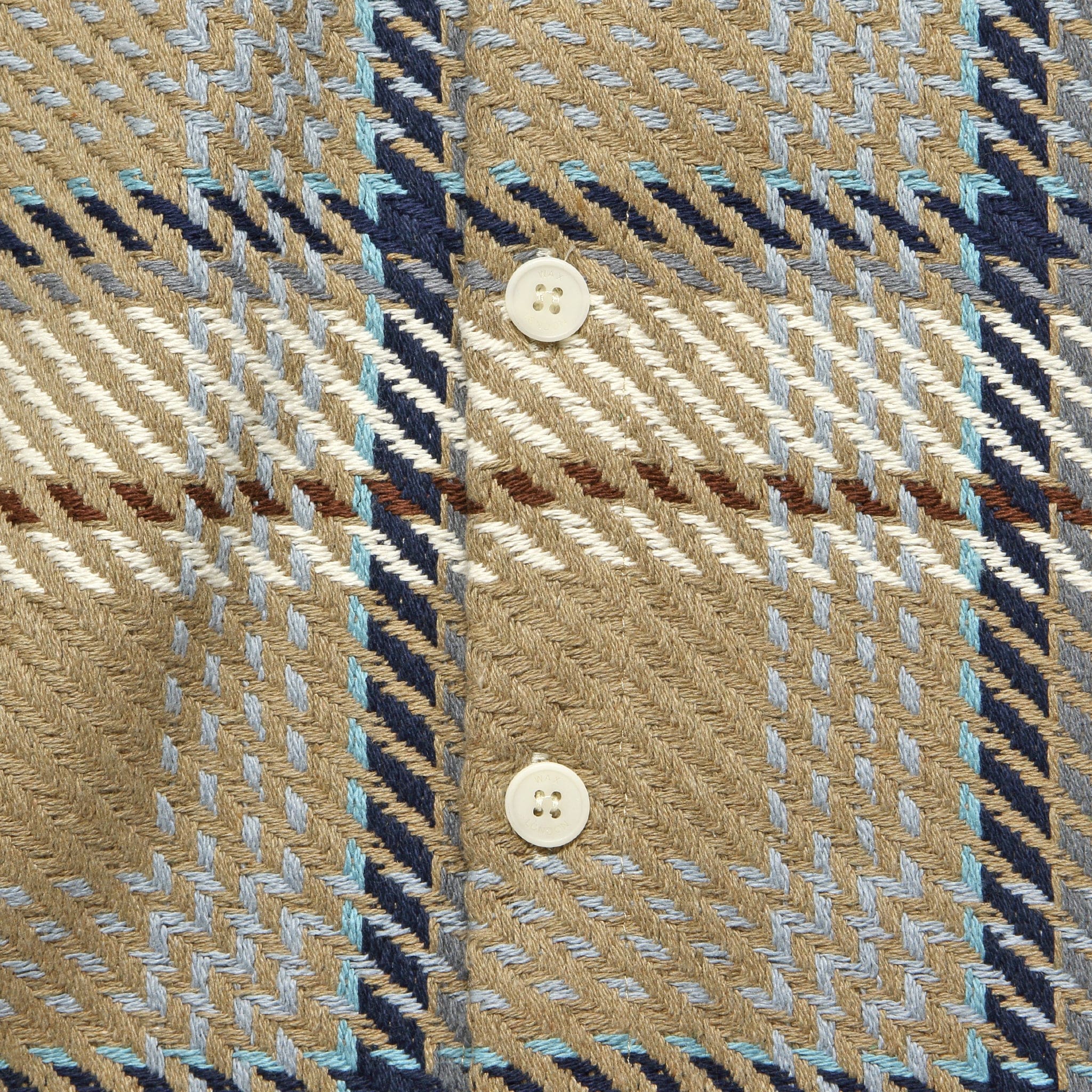 Whiting Overshirt - Natural Beatnik Check - Wax London - STAG Provisions - Tops - L/S Woven - Plaid