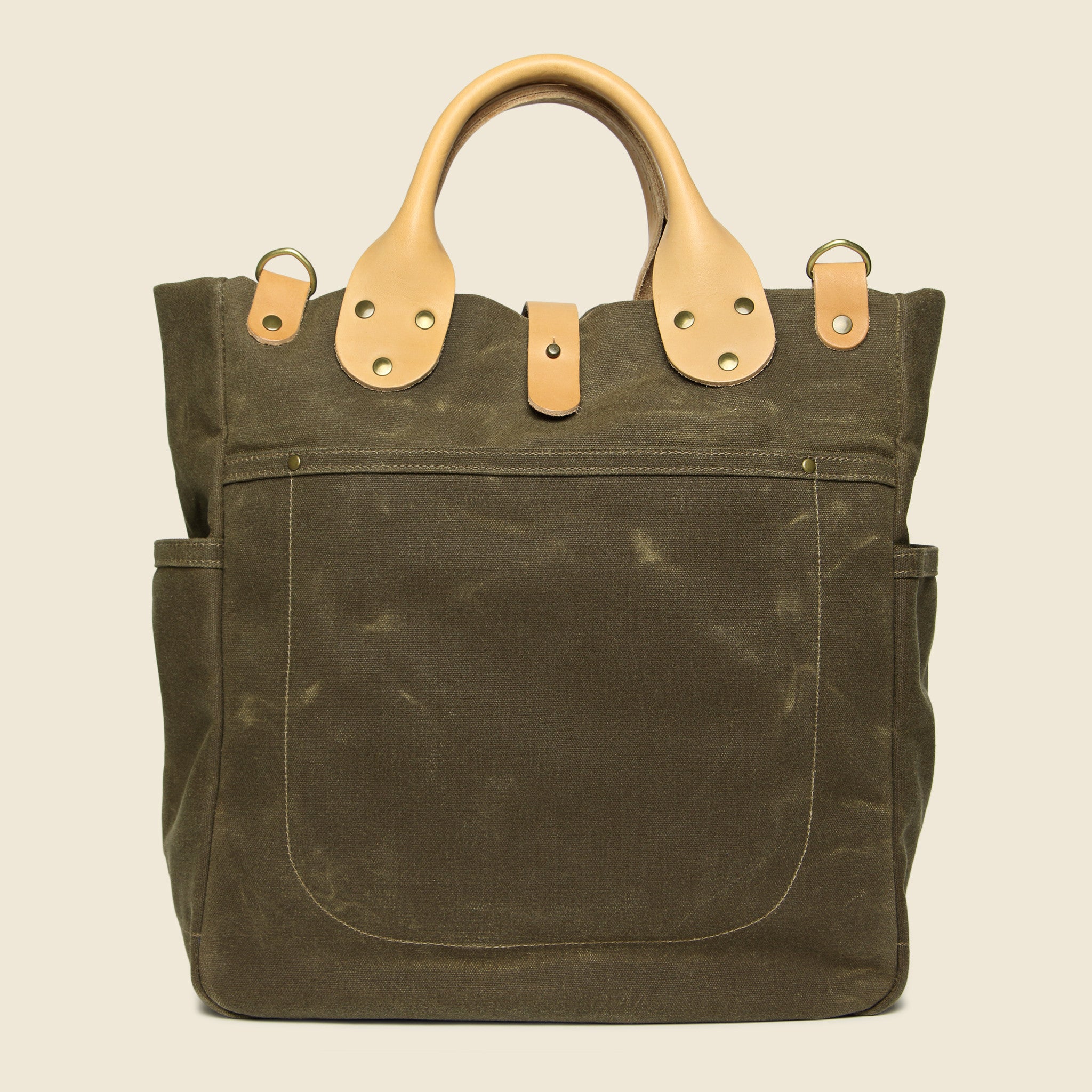 Garrison Waxed Canvas Carry-All - Tan/Natural - Winter Session - STAG Provisions - Accessories - Bags / Luggage