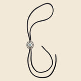 Leather Bolo Tie - Nickel Silver/Turquoise/Leather - Yuketen - STAG Provisions - Accessories - Necklaces